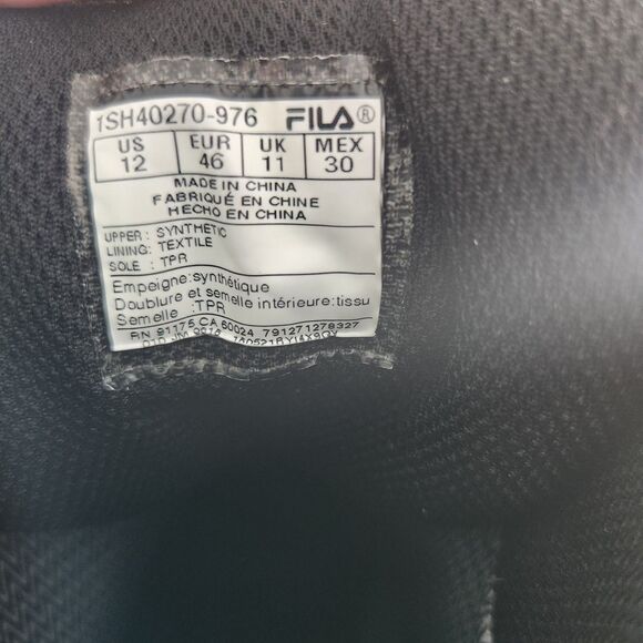 Fila Men\'s Sz 12 Weathertech Extreme Waterproof Duck Boots Black - Used w/ Box main image 11